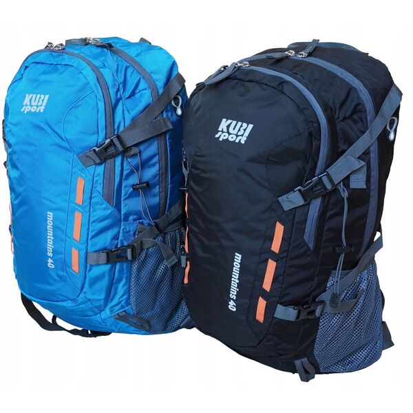 Plecak Turystyczny Sportowy Damski Męski Niebieski Solidny KUBISPORT 40 L
