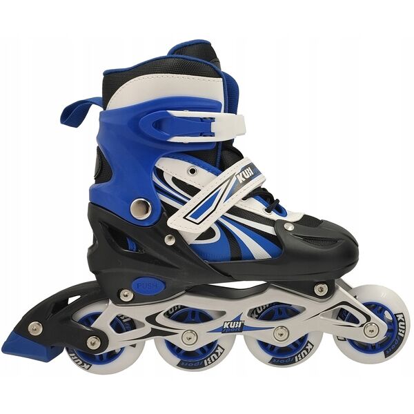 Rolki dla Dzieci Dziecięce Regulowane Niebieskie Solidne KUBISPORT r. 39-42