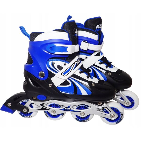 Rolki dla Dzieci Dziecięce Regulowane Niebieskie Solidne KUBISPORT r. 39-42