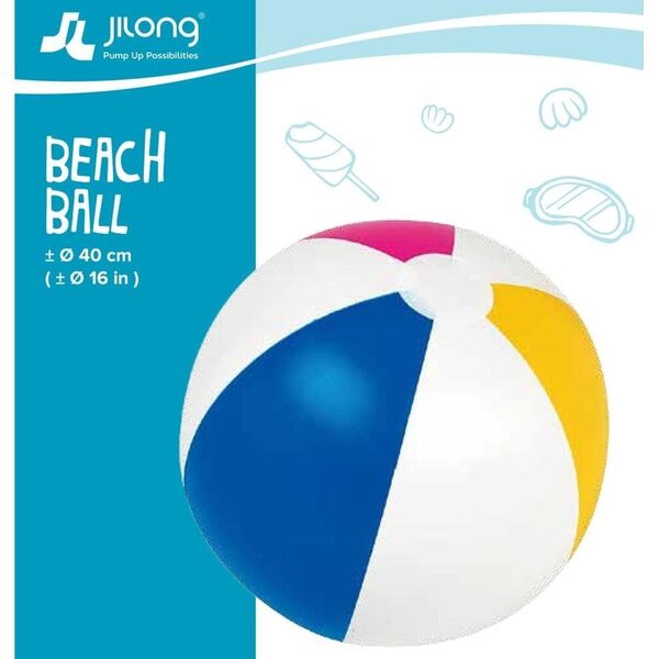 JiLong Piłka plażowa dmuchana 40cm 66001