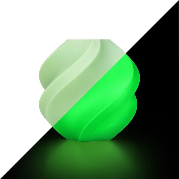 Filament Bambu Lab PLA Glow 1,75mm 1kg - w zestawie z wielorazową szpulą - Glow Green}