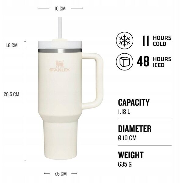 Stanley Steel Tumbler Quencher H2.O FlowState 1180ml Stanley Pomelo
