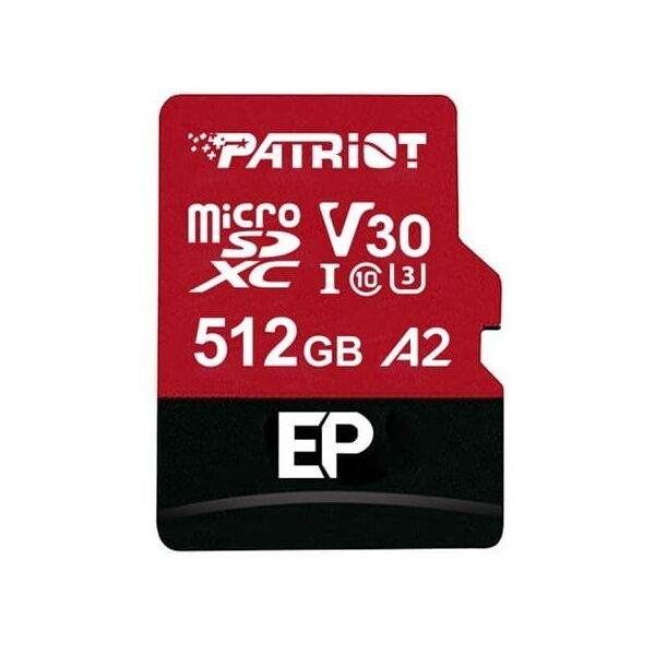 Patriot EP Pro A2 Micro SDXC 512GB 90/80 MB/s V30 U3 Class10