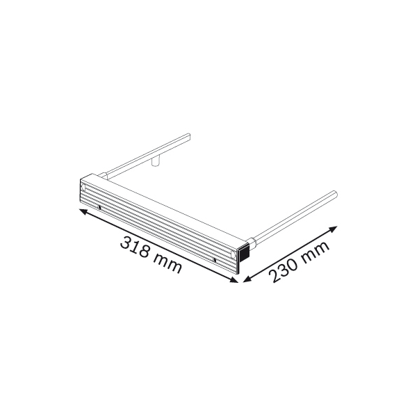 Bosch Prowadnica równoległa Parallel guide do GKT 55 GCE Professional 318 x 230mm (1600Z0000X)