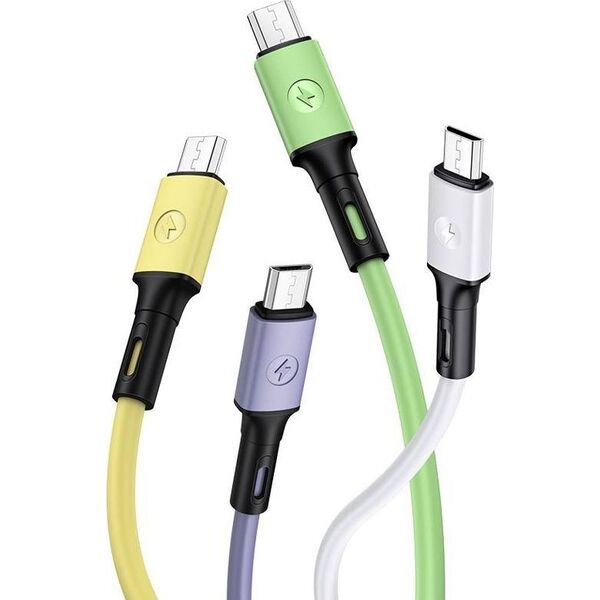 Kabel USB Usams USB-A - microUSB 1 m Zielony (69871-uniw)