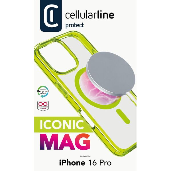 Cellularline 8018080483493 pokrowiec na telefon komórkowy 16 cm (6.3") Limonka