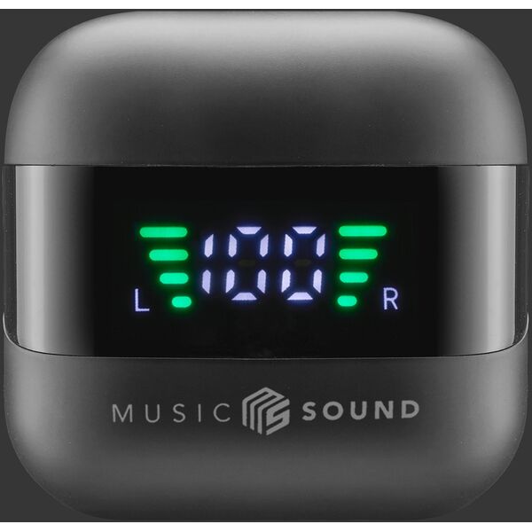 Music Sound 8018080488603 Zestaw słuchawkowy Bezprzewodowy Douszny Połączenia/muzyka Bluetooth Czarny