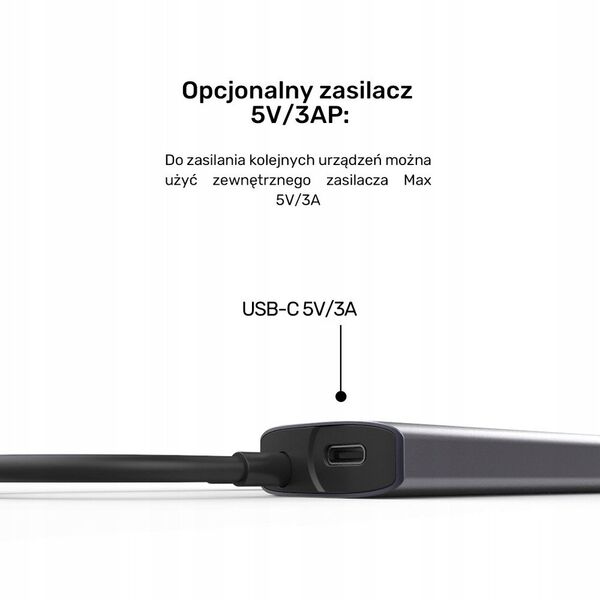 Unitek Hub 4w1 USB-C 10 Gbps, 4x USB-A H1112EGY01