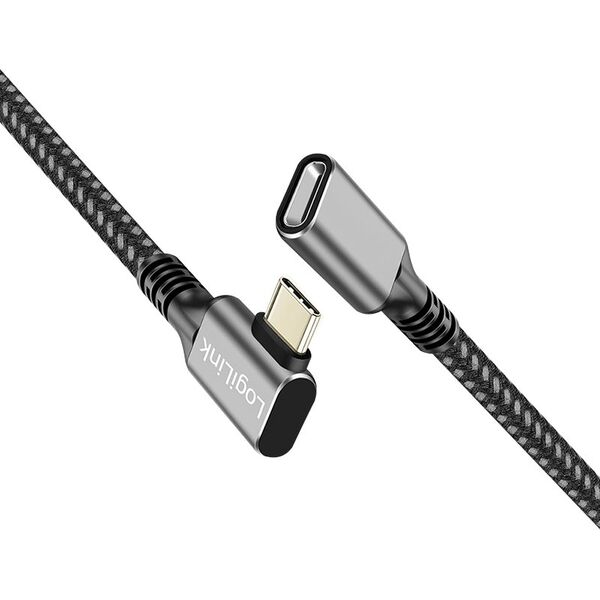 Kabel USB3.2 gen2 TypeC do USB-C/F, PD, 0.5m