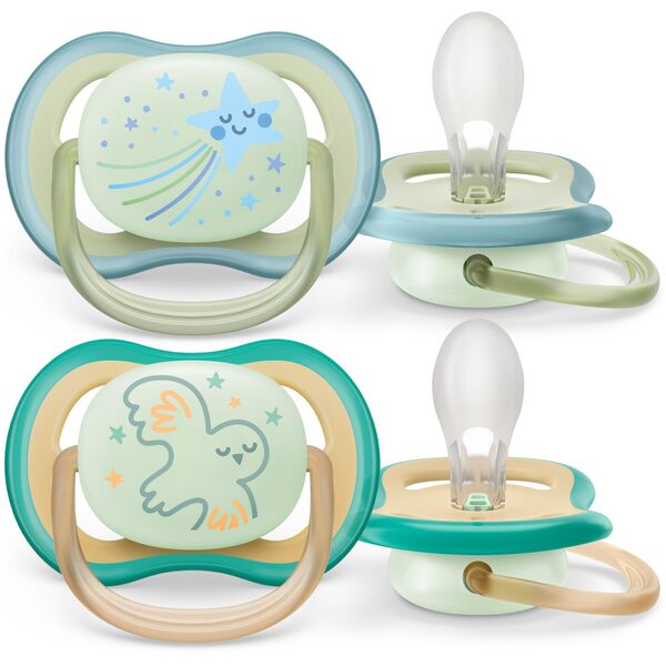 Philips AVENT SCF376/18, Classic baby pacifier, Orthodontic, Silicone, Boy/Girl, Dishwasher proof