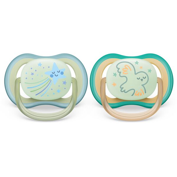 Philips AVENT SCF376/18, Classic baby pacifier, Orthodontic, Silicone, Boy/Girl, Dishwasher proof