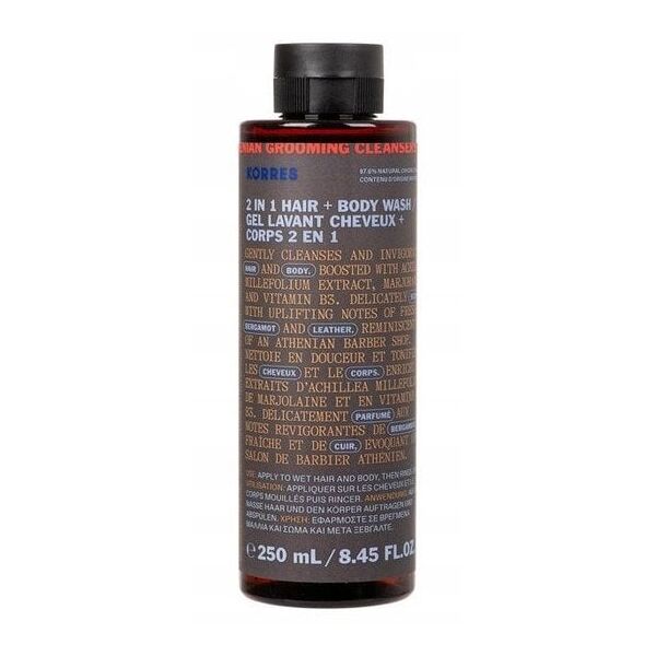 KORRES_Athenian Grooming 2in1 Hair And Body Wash for Men σαμπουάν και τζελ για το ντους 250ml