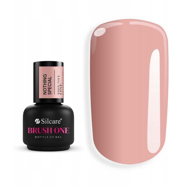 SILCARE_Brush One Bottle Gel τζελ οικοδόμησης σε μπουκάλι με πινέλο Nothing Special 15g