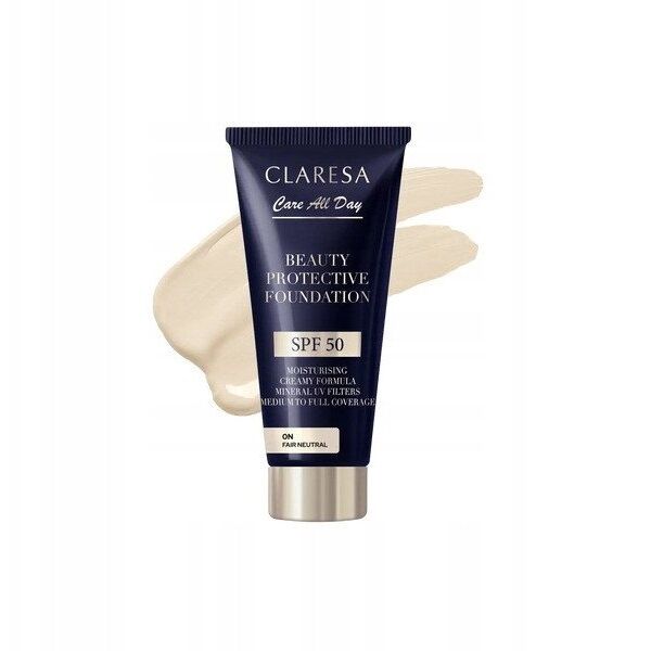 CLARESA_Beauty Protective Foundation nawilżający podkład z filtrem SPF 50 0N Fair Neutral 30ml