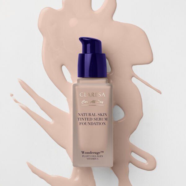 CLARESA_Natural Skin Tinted Serum Foundation, Podkład-serum z naturalnym wykończeniem 1C Light Cool 32ml