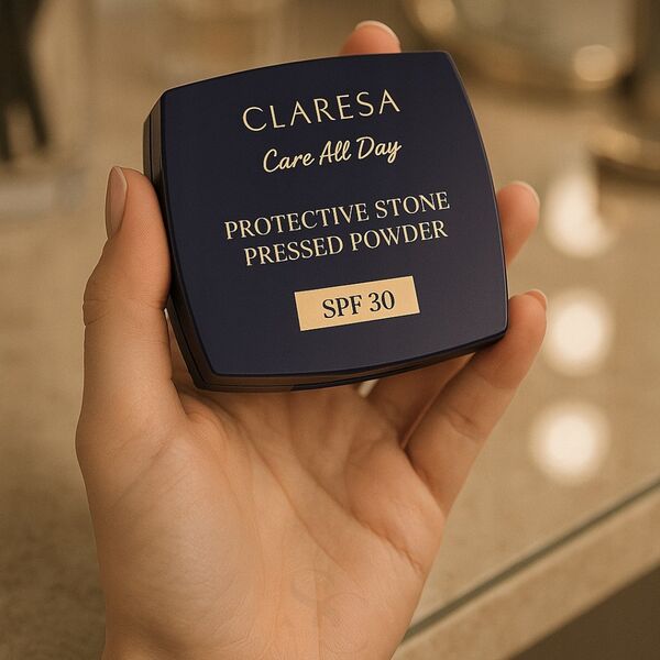 CLARESA_Protective Stone Pressed Powder puder prasowany utrwalający z filtrem SPF30 Universal 10g