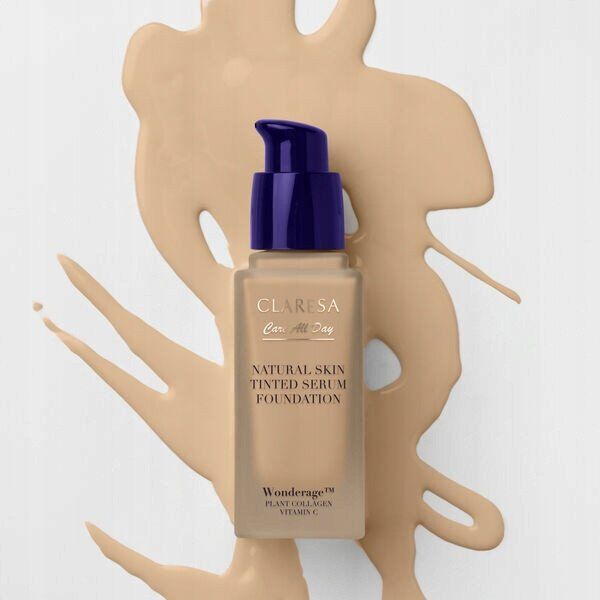 CLARESA_Natural Skin Tinted Serum Foundation, Podkład-serum z naturalnym wykończeniem 2WO Medium Olive 32ml