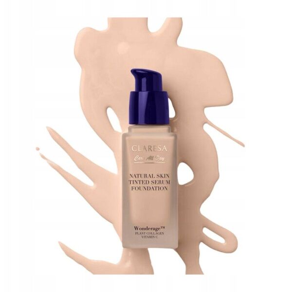 CLARESA_Natural Skin Tinted Serum Foundation podkład-serum z naturalnym wykończeniem 1N Light Neutral 32ml