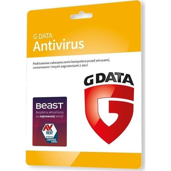 GDATA AntiVirus 1 urządzenie 24 miesiące  (C1001KK24001)