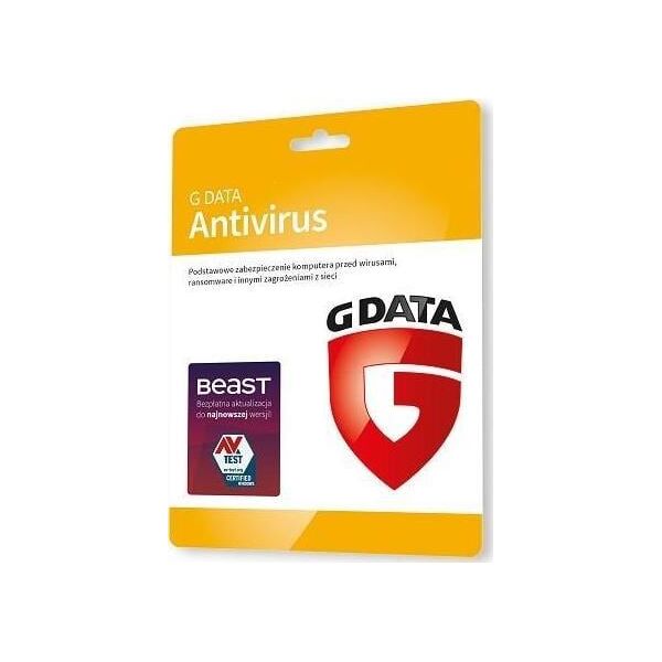 Gdata AntiVirus 2 urządzenia 36 miesięcy  (C1001KK36002)