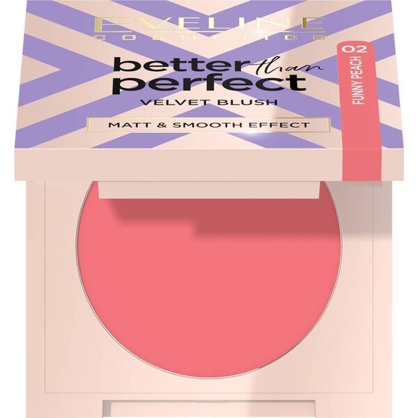 Eveline Better Than Perfect Velvet Blush 02 Funny Peach 2.3g