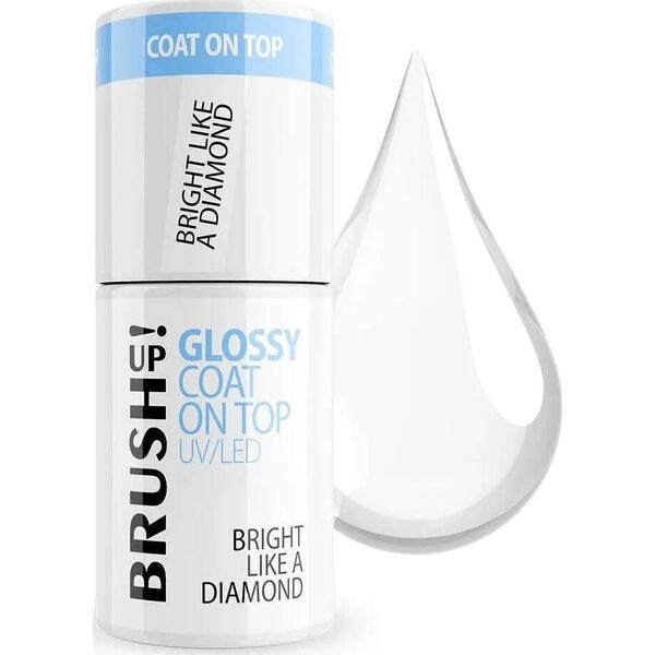 Cuccio BrushUp! Glossy Coat On Top nabłyszczający top hybrydowy Bright Like A Diamond 5g