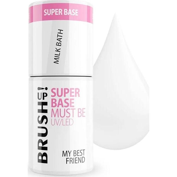 Silcare BrushUp! Super Base baza hybrydowa do paznokci Milk Bath 5g