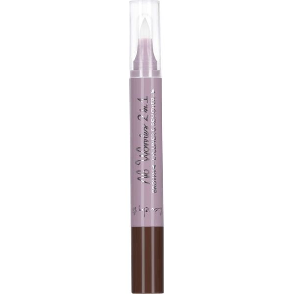 Lovely No Worries 2in1 Eyeliner & Remover eyeliner dwustronny do oczu Brown (2)