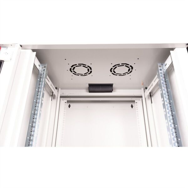 ROLINE Wandgeh�use Pro 48,26cm 19Zoll 20 HE 600x600 BxT zweiteilig schwenkbar grau