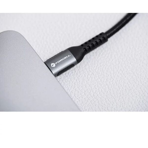 Kabel USB-C do USB-C Forcell 100W 5A PD QC 4.0 Nylon 2m Laptop Turbo