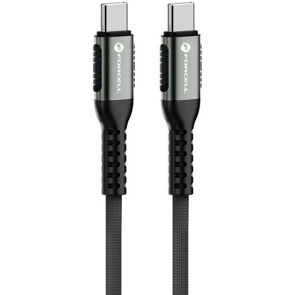 Kabel USB-C do USB-C Forcell 100W 5A PD QC 4.0 Nylon 2m Laptop Turbo