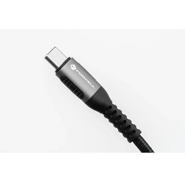 Kabel USB-C do USB-C Forcell 240W 5A PD QC 4.0 Nylon 2m Laptop Turbo
