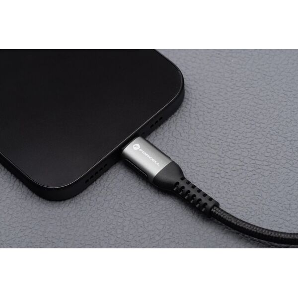Kabel USB-C do USB-C Forcell 240W 5A PD QC 4.0 Nylon 2m Laptop Turbo