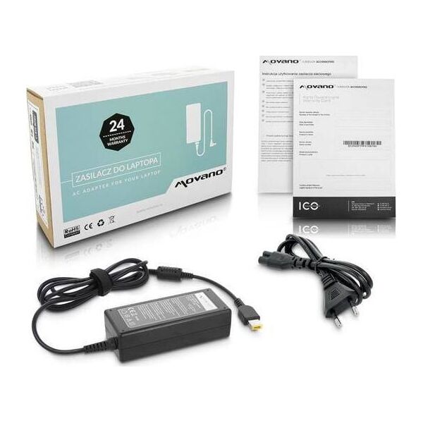 Zasilacz do laptopa Movano 65 W, 4.5 mm, 3.3 A, 20 V (ZZ/LEN20325Y)