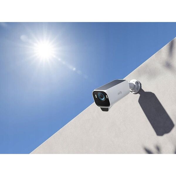 Eufy eufyCam S3 Pro - Δικτυακή κάμερα παρακολούθησης - Bullet - Εξωτερικού χώρου - ανθεκτική στις καιρικές συνθήκες - Χρώμα (Ημέρα&Νύχτα) - 3840 x 2160 - 4K, 1080p - Ήχος - ασύρματο - Wi-Fi - ραδιόφωνο 2.4GHz - H.264, H.265