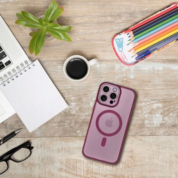Θήκη VARIETE MAG COVER συμβατή με MagSafe για IPHONE 14 PRO μοβ