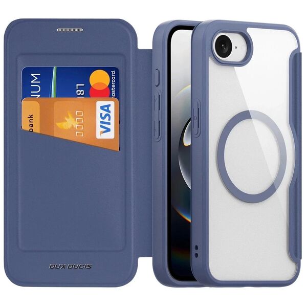 Etui ochronne Dux Ducis Skin X Pro z MagSafe na iPhone 16e  niebieskie