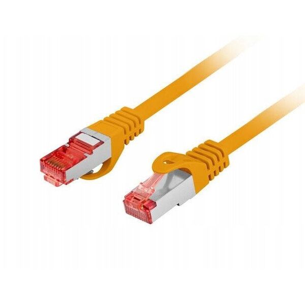 PATCHCORD KAT.6 S/FTP LSZH CU 0.5M POMARAŃCZOWY FLUKE PASSED LANBERG