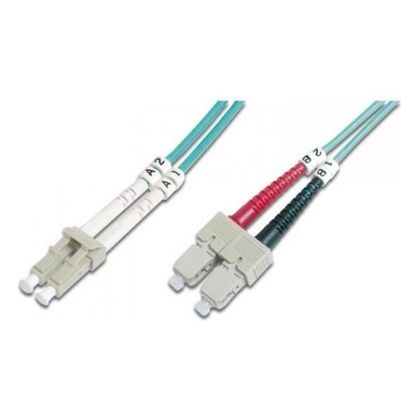 Intellinet Network Solutions krosowy LC-SC duplex 1m 50/125 OM3 wielomodowy (303805)