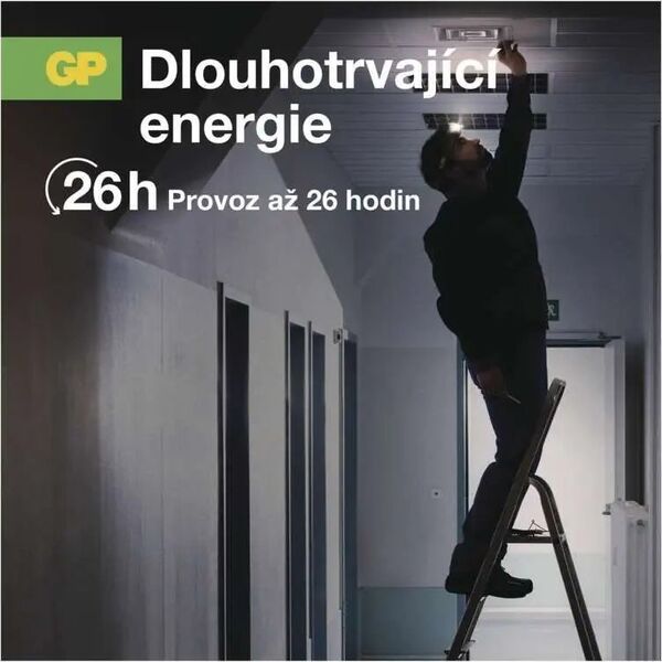 Latarka GP Latarka czołowa z czujnikiem ruchu 375lm, 110m, 4 tryby - GP DISCOVERY CHW54