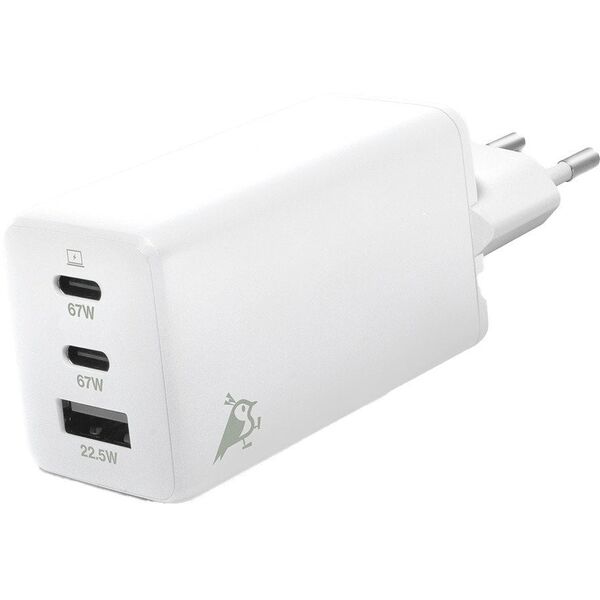 Aqiila Chargebird W3 65W 2x USB-C 1x USB-A
