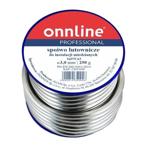 Onnline LUT MIĘKKI SN97CU3 3,0MM 250G ONNLINE