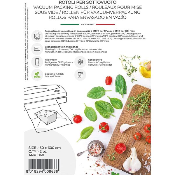 MagicVac 2 Vakuumierfolienrollen ANP 30 cm x 6 m