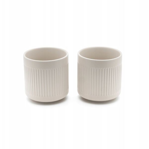 1x2 Bredemeijer Teebecher Skagen 300ml weiß Steingut       147053