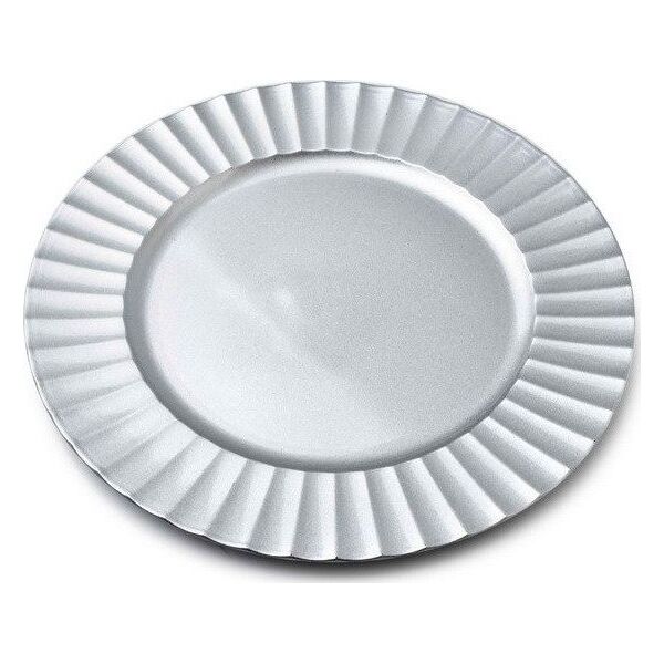 Affek Design Dekoracyjny Srebrny Podtalerz Blanche Silver Affek Design 33 cm na Imprezy Komunie uniwersalny