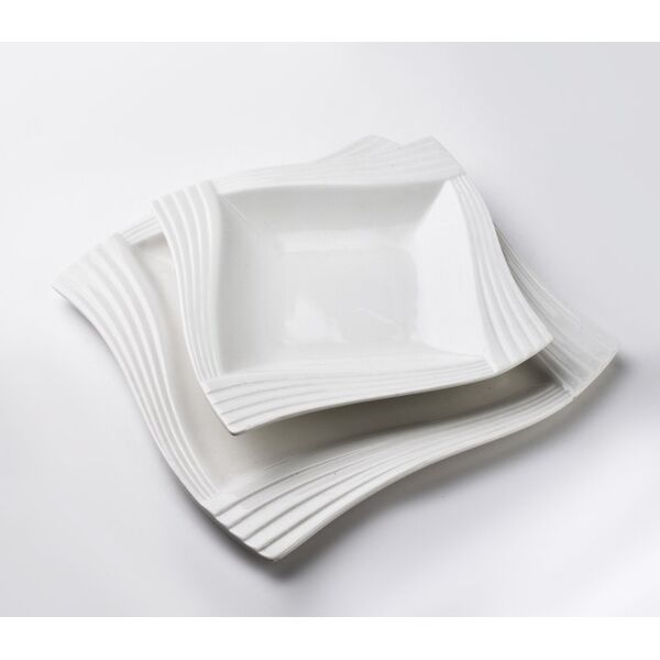 Affek Design BASIC Talerz płaski FALA 24x32,5h1,5cm