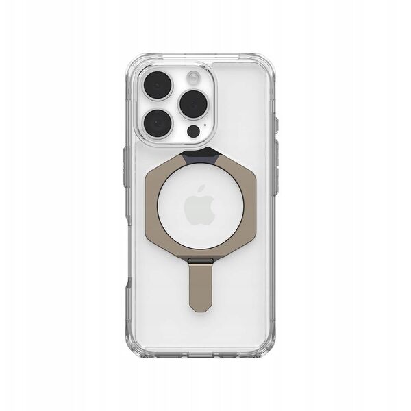 UAG Plyo XTE Magsafe - obudowa ochronna z podstawką do iPhone 16 Pro kompatybilna z MagSafe (clear/titanium)