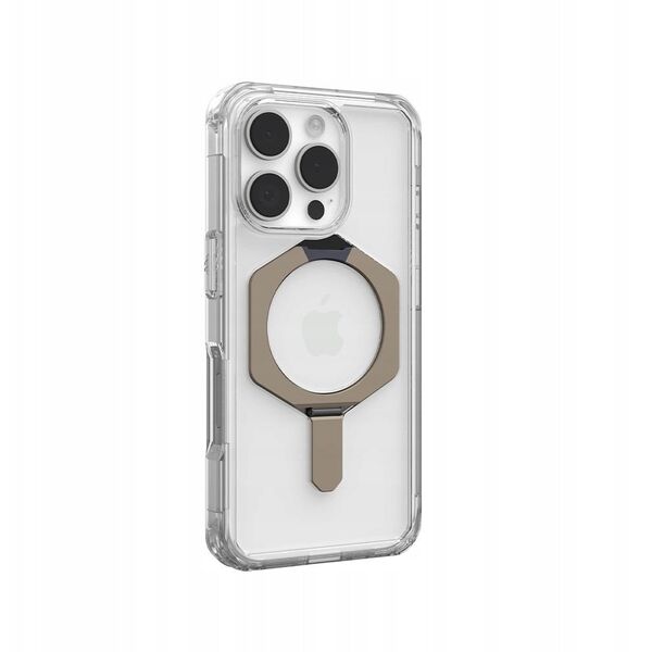 UAG Plyo XTE Magsafe - obudowa ochronna z podstawką do iPhone 16 Pro kompatybilna z MagSafe (clear/titanium)