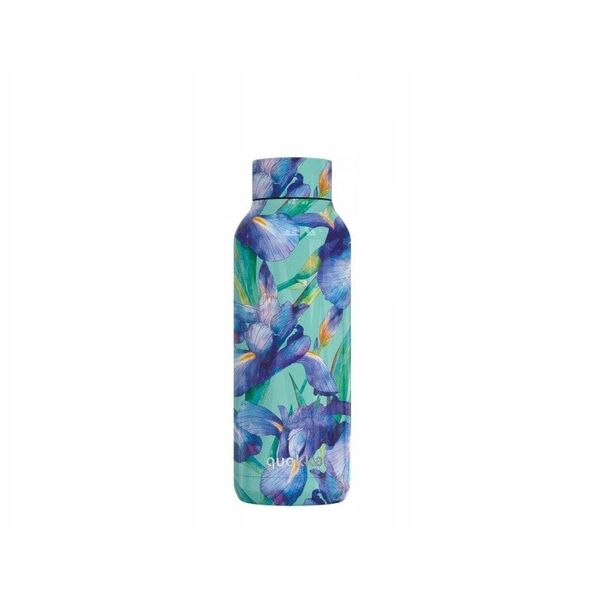 Quokka Solid - Butelka termiczna ze stali nierdzewnej 510 ml (Blue Irises)