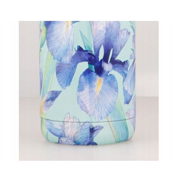 Quokka Solid - Butelka termiczna ze stali nierdzewnej 510 ml (Blue Irises)